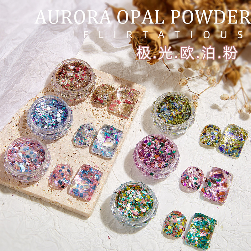 Wear nail fairy nail glitter European foil Aurora brocade mirror magic mirror pink highlight jewelry wholesale Nail Polish glue Wear nail fairy nail glitter European foil Aurora brocade mirror magic mirror pink highlight jewelry wholesale Nail Polish glue