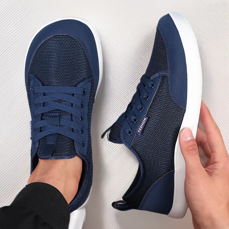 Wide-Fit Barefoot Shoes for Men, Breathable Mesh Casual Sneakers, Low-Top Lace-Up Outdoor Non-Slip Wide-Toe Shoes, Men's Loafers Wide-Fit Barefoot Shoes for Men, Breathable Mesh Casual Sneakers, Low-Top Lace-Up Outdoor Non-Slip Wide-Toe Shoes, Men's Loafers