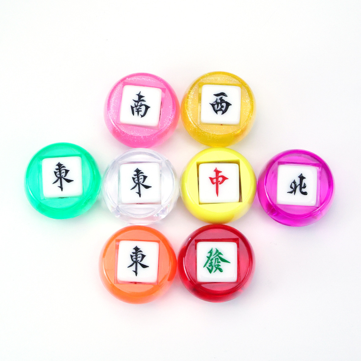 22mm Wind Direction Glitter Mahjong Tiles Direction Warp Windy Dice Resin Material Hand Rub Household Automatic Mahjong Machine