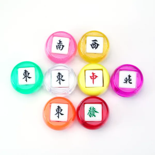 22mm Wind Direction Glitter Mahjong Tiles Direction Warp Windy Dice Resin Material Hand Rub Household Automatic Mahjong Machine