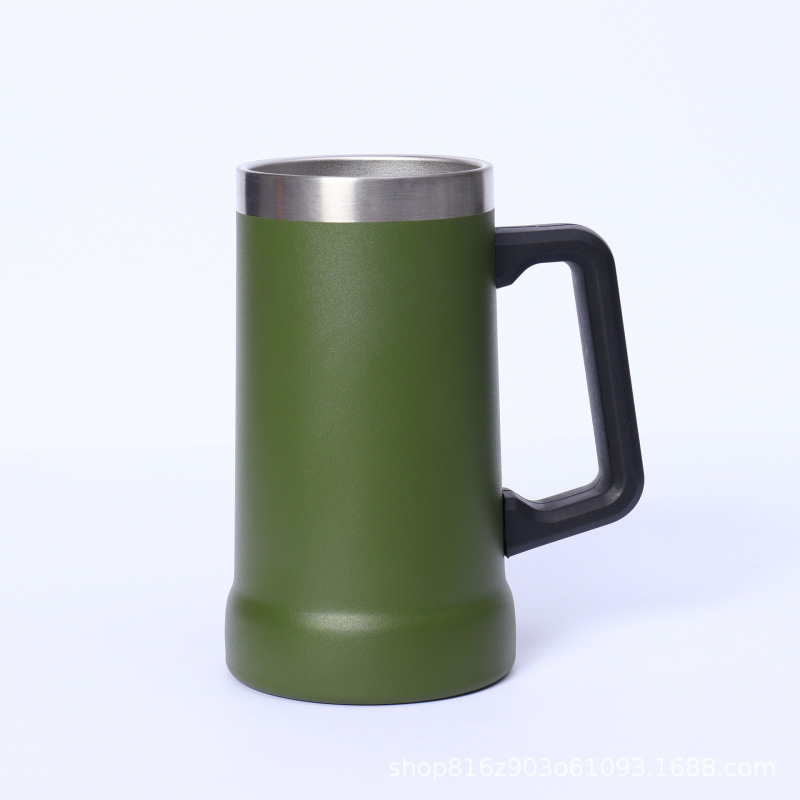 双层真空保温杯家用便携 304材质大容量马克杯办公桌水杯杯跨境|undefined