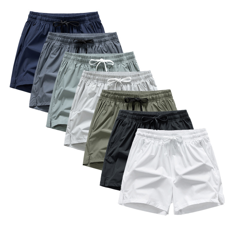 Cross-Border Shorts Men's Quick-Drying Ice Silk Sports Casual Pants Summer Thin Fitness Running Three-Point Pants Source Dropshipping