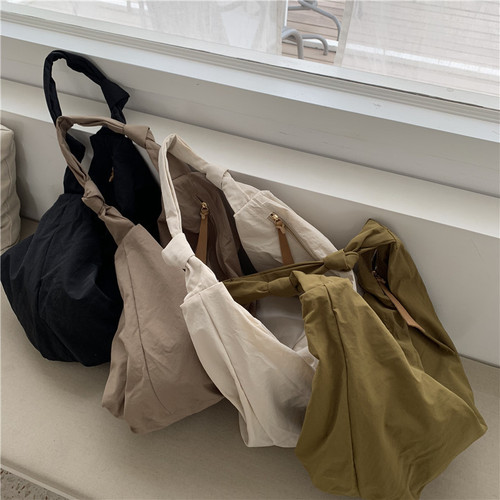 Bags for women new  cross-body shoulder bag spring style nylon large capacity dumpling bag simple retro shopping bag