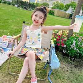 宝宝吊带套装裙裙子新款时髦2026两件套儿童装衣服夏季女童夏装薄
