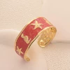 Red enamel, starfish, seahorse
