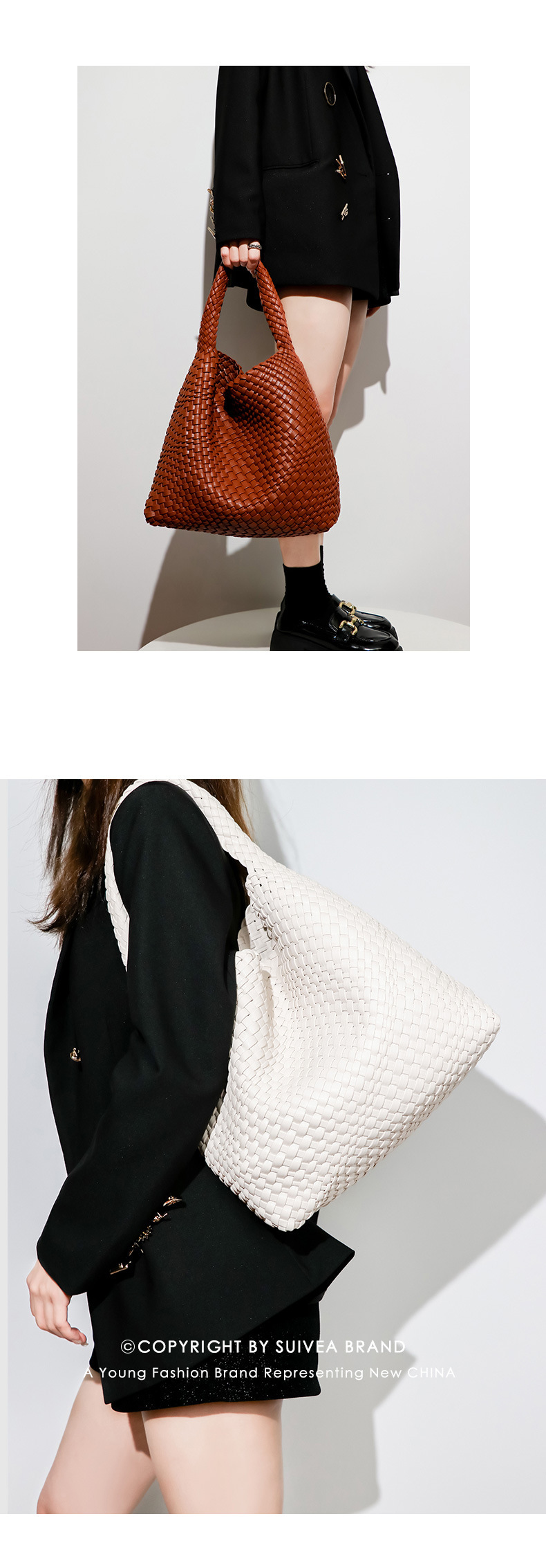 Túi tote nữ handmade đan móc phong cách Hàn Quốc dung lượng lớn kiểu mẹ con chi tiết 7