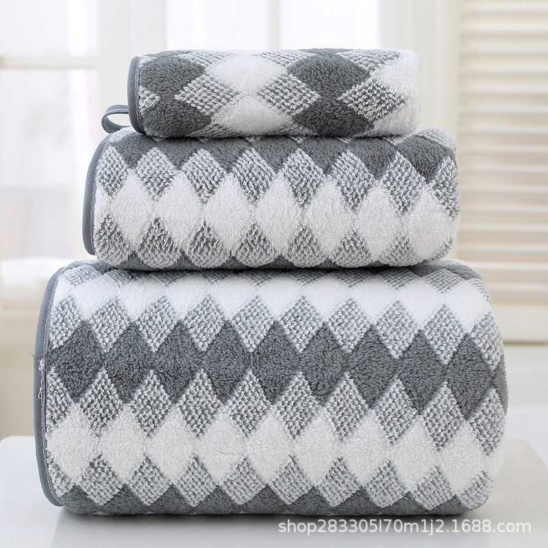 toalla de coral gruesa toalla de baño conjunto de absorción de agua para adultos toallas suaves