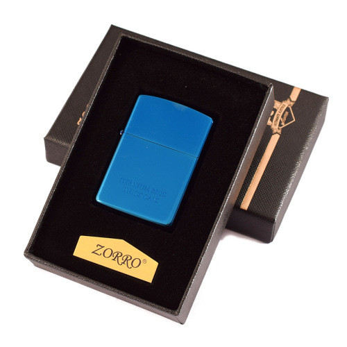 Zorro kerosene lighter 902S thickening machine Blue Icefield copper light plate machine creative retro old-fashioned grinding wheel lighter