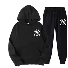 Men's Spring Winter Tracksuit Set Long Sleeve Hooded Pullover Jogging Suit Gym Running Set for Men and Women
