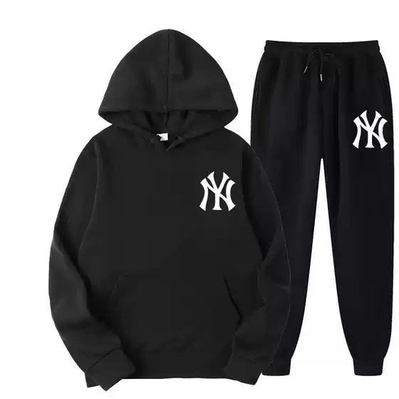 Men's Spring Winter Tracksuit Set Long Sleeve Hooded Pullover Jogging Suit Gym Running Set for Men and Women