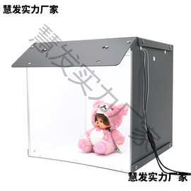 产品摄影棚处理图片照相摄影棚拍照灯箱简易器材背景折叠拍摄