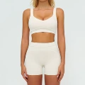 7028 bra + 7028 shorts—oatmeal apricot