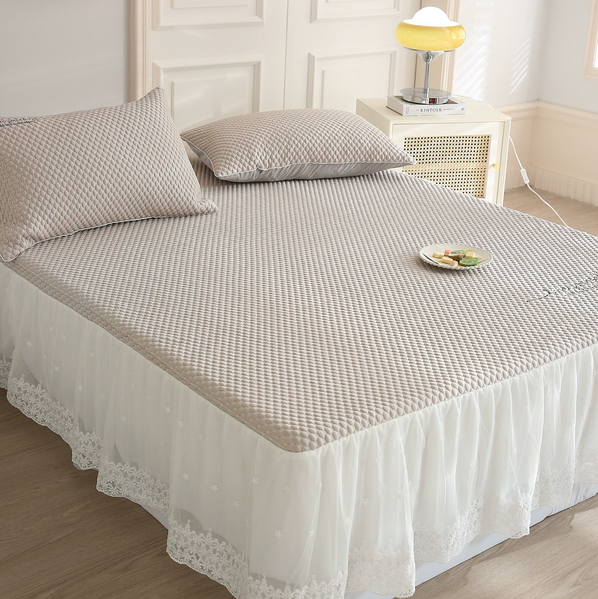High-end silk set, summer mat, 3 piece set, washable, 1meter