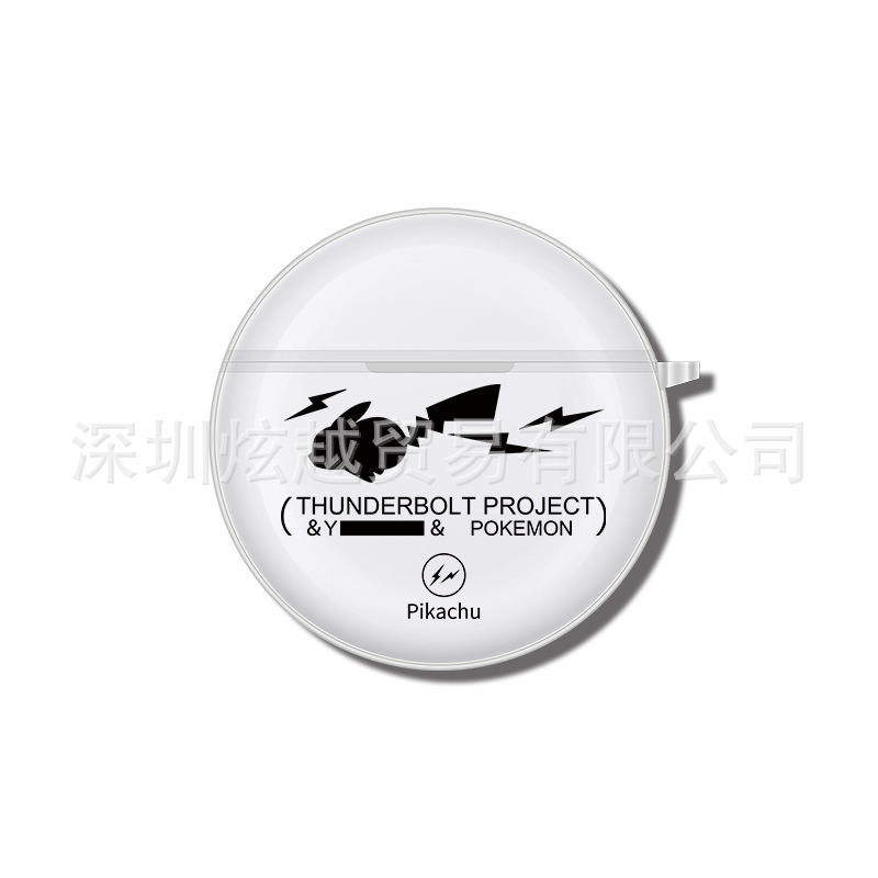 Adecuado para Lenovo HT38 funda protectora auricular Bluetooth caso PRO6 transparente suave caso airposs6 patrón de impresión en color