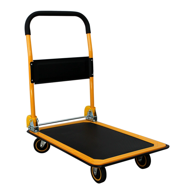 Заводская оптовая утолщенная стальная пластина 150 кг складная бесшумная плоские тележки склад прицеп инструмент для домашнего использования