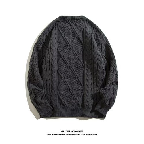 New Autumn/Winter Loose Warm Knit Sweaters for Men and Women, Couples, Cable Knit, Japanese Style, Trendy and Slouchy Linen Clothing