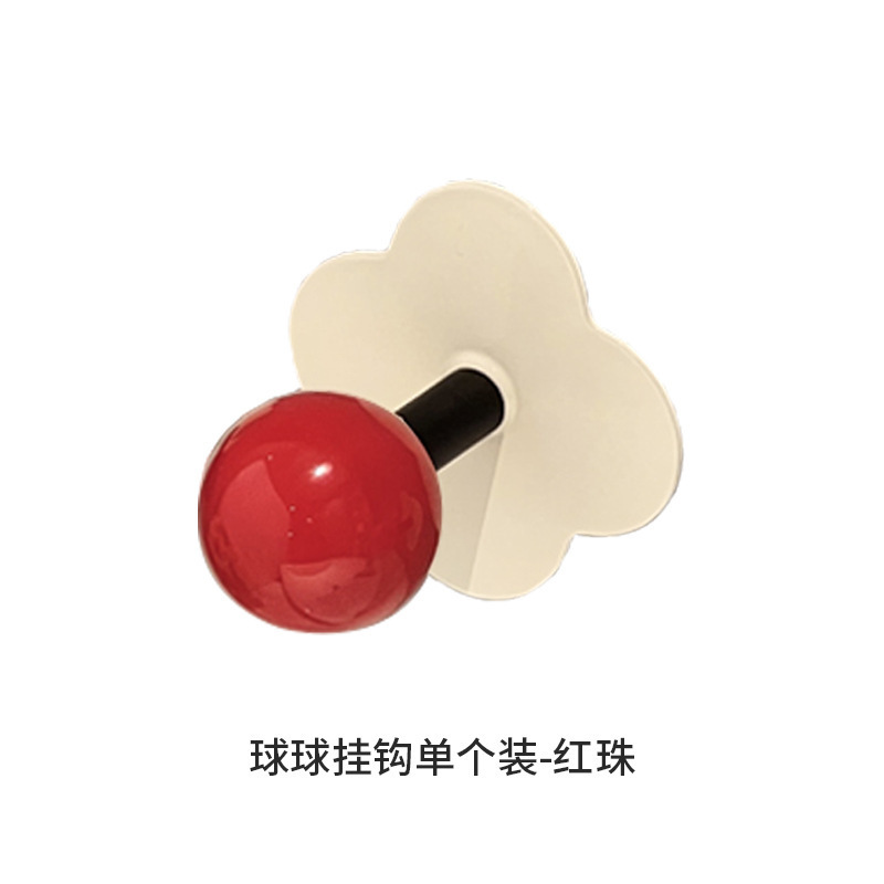 多巴胺创意发圈挂钩 门后玄关花朵粘钩卫生间浴室卧室墙上挂衣ins|undefined