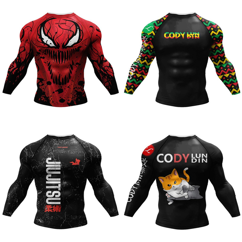 Spider-Man Digital Print Long-Sleeved Quick-Drying Tight-Fitting Fitness Training Base Layer Autumn Running Shirt Quick-Drying T-Shirt for Men Spider-Man Digital Print Long-Sleeved Quick-Drying Tight-Fitting Fitness Training Base Layer Autumn Running Shirt Quick-Drying T-Shirt for Men