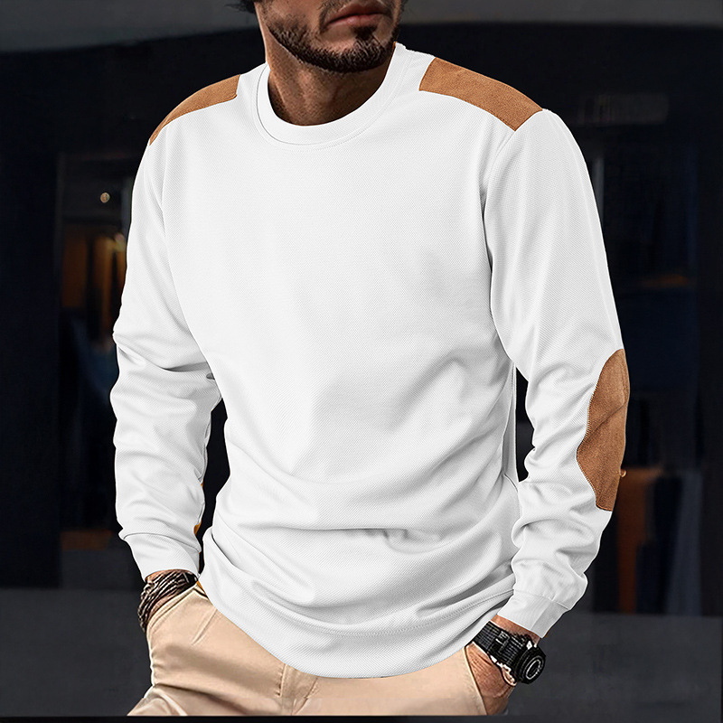 2026 Spring New Cross-Border Men's Casual Sweatshirt Amazon Long-Sleeve Base Shirt Temu European and American Style Top 2026 Spring New Cross-Border Men's Casual Sweatshirt Amazon Long-Sleeve Base Shirt Temu European and American Style Top