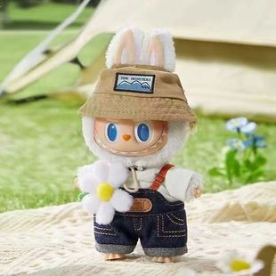 ��Ʒ�|labubu����Ұ�ڼ����zë�q����������17cm���ޒ���Y���ͶY