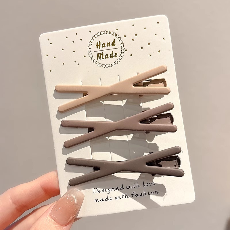 Meilad clip de cabello simple clip de una palabra 2025 nuevo clip de cabello de alta calidad maquillaje sin marcas lateral clip de frangeo adornamiento para el cabello