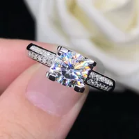 Поколение 925 пробы Mosan Diamond женщины оптом кольцо с головой коровы моделирование кольцо с бриллиантом женский подарок девушке