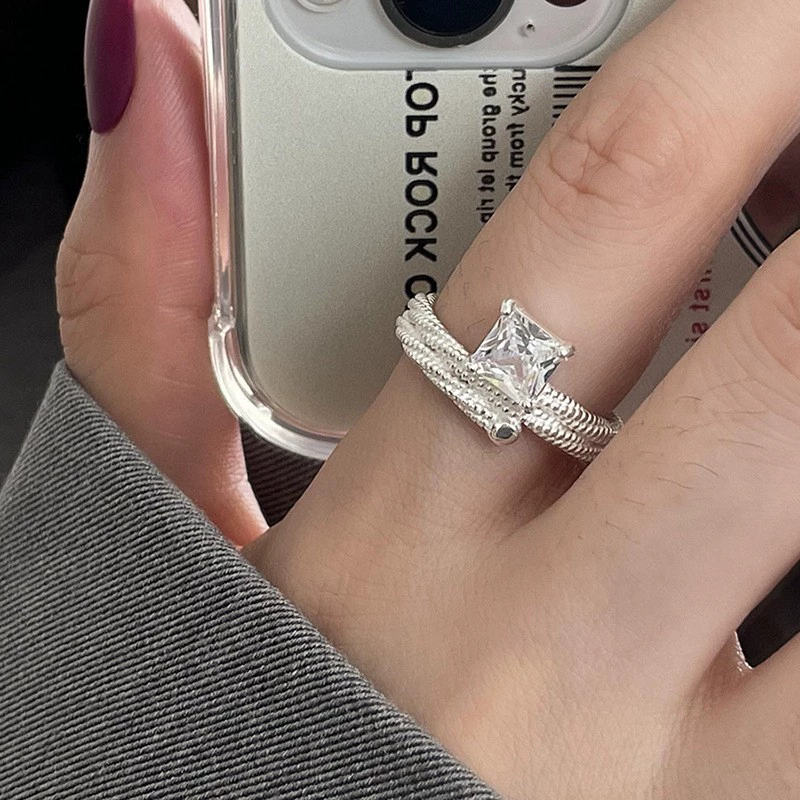 Accessory, nail decoration, small design ring, elastic strap, high-quality style, simple and elegant design