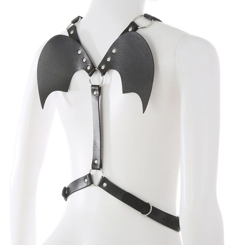 Harajuku Women's Punk Style Party Clothing Leather Wings Coat Rivet Women's Decorative Supplies SM Sex Toys Wholesale 