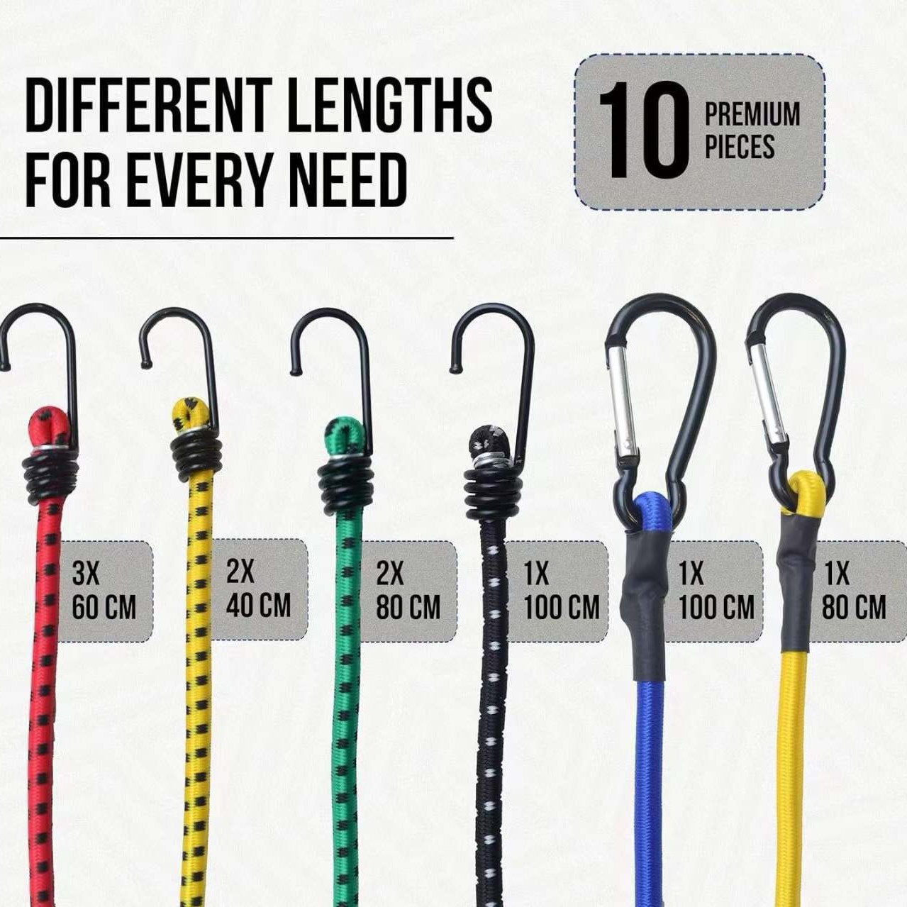 Embalaje con gancho cuerda elástica banda de goma cuerda elástica cuerda elástica de motocicleta cuerda de raíz elástica red al por mayor