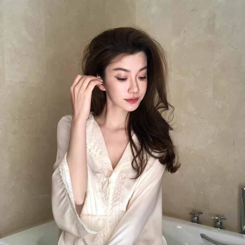 法式甜美高级感冰丝长袖睡衣女春秋款2025新款休闲长裤家居服套装|undefined