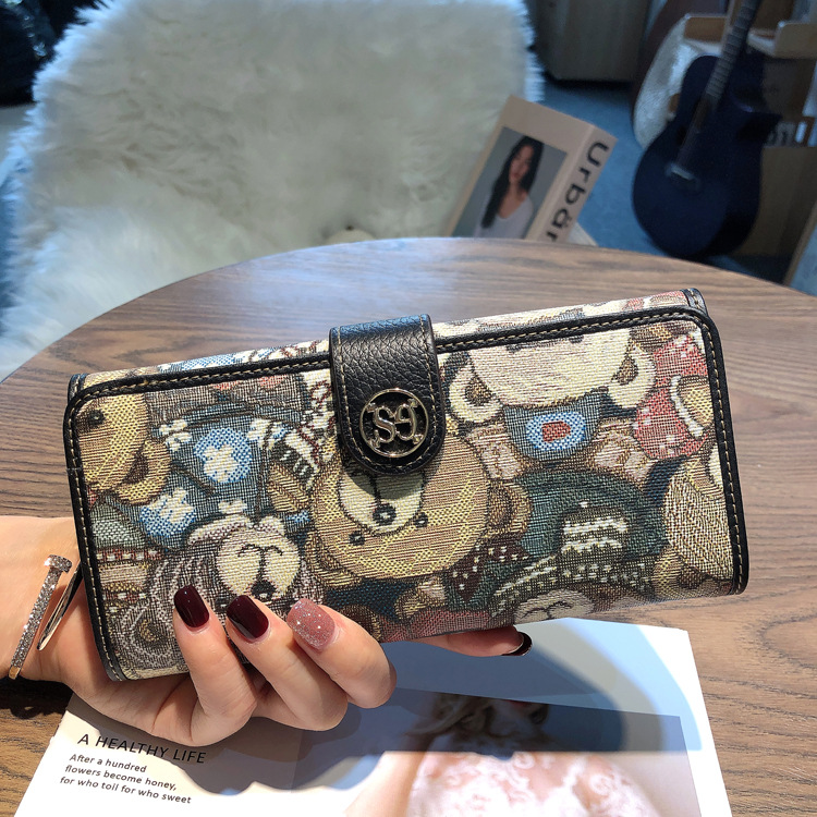 Dames lederen kaarthouder clutch portemonnee voor telefoon geld_voghion.com
