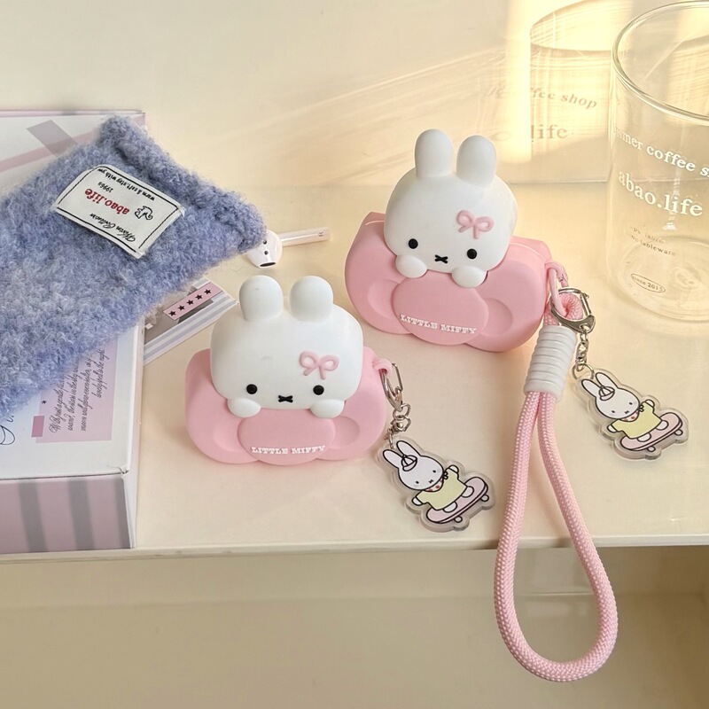 Cute Butterfly Miffy Rabbit AirPods Pro3 Protective Case 1/2/4 Generation Cartoon Apple Bluetooth Earphone Case