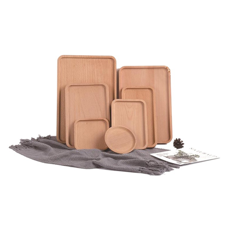 Fábrica al por mayor de madera vajilla plato traje japonés cena plato Hotel cena plato de madera placa de madera bandeja de madera