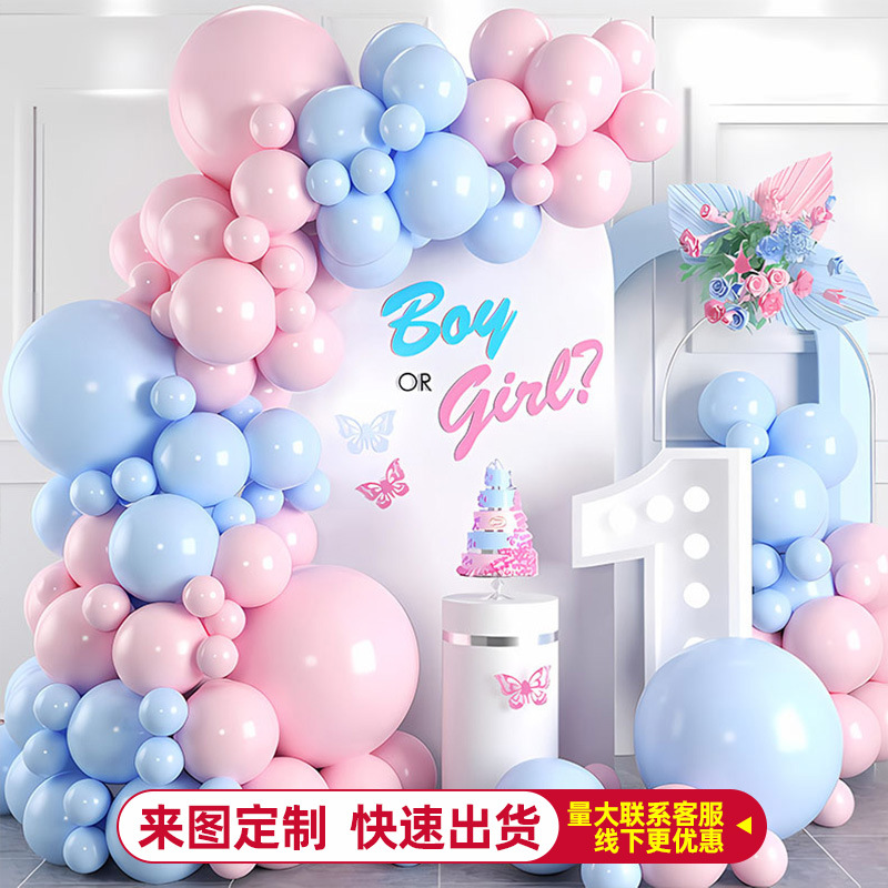 Fiesta de cumpleaños retro globo decoración escena de diseño suministros transfronterizos Amazon paquete de apertura cadena de globo