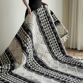 印度纯手编羊毛地毯客厅无胶高端环保卧室别墅高级轻奢摩洛哥风格