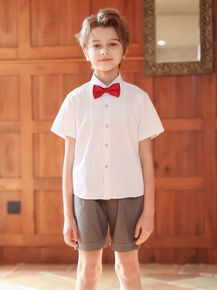 Trajes de interpretación de coro de verano para niños, trajes de tirantes de estilo británico para escuelas primarias y secundarias, uniformes de jardín de infantes, uniformes de clase de graduación