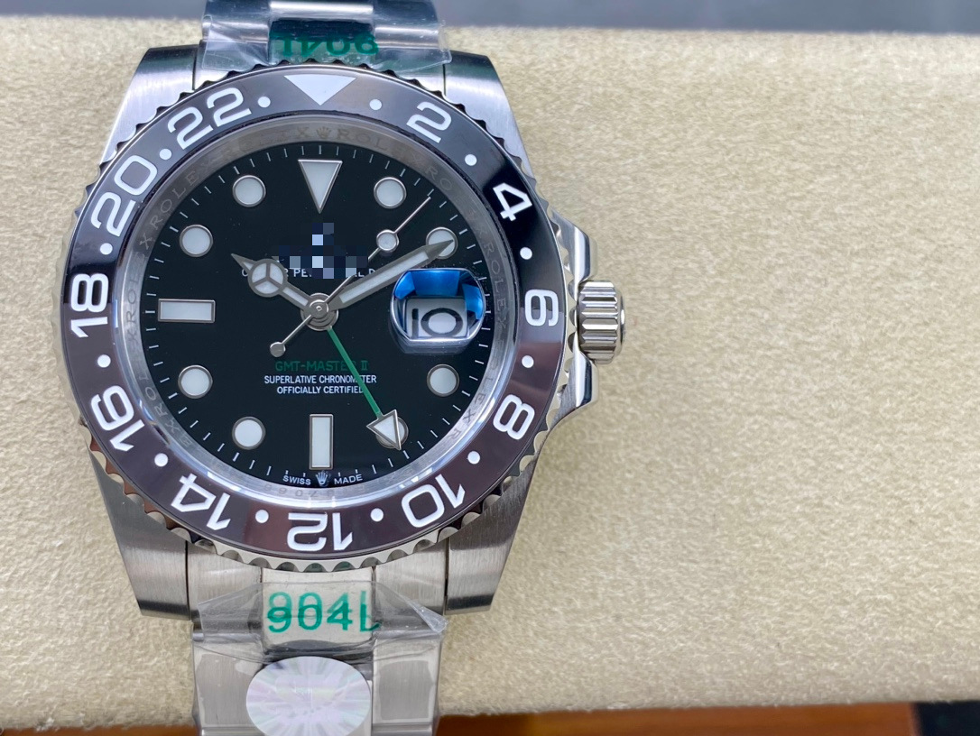 Fábrica C VSEWGM Water Ghost Green GMT Automático Mecánico Dos Tiempo Nietzsche Reloj de Moda