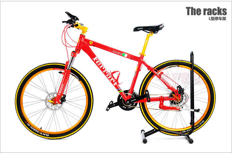Suitable for Mountain Bike Plug-In Parking Rack, Bicycle Tripod Display Rack, L-Shaped Frame, Road Bike Parking Rack