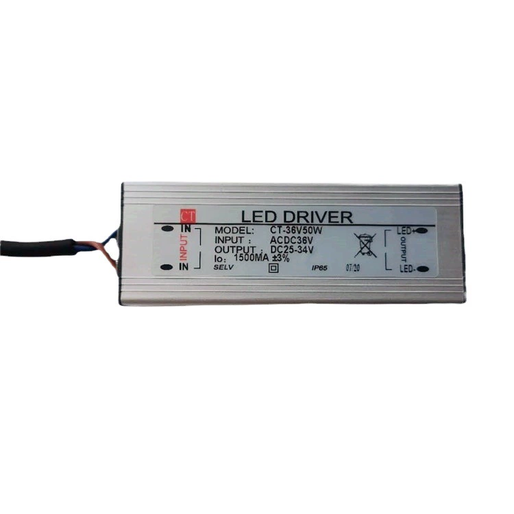 LED power supply, 24v, 36v, 48v, 50W