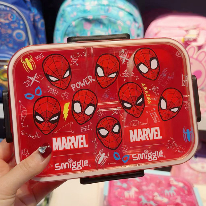 Fiambrera australiana smiggle para estudiantes de primaria y secundaria, lonchera de dibujos animados, lonchera de gran capacidad, caja de frutas para niños