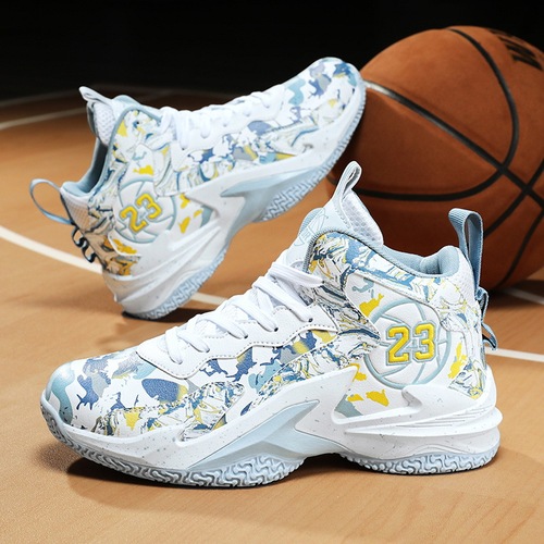 Dropshipping spring and autumn basketball shoes for teenagers and students, shock-absorbing professional men's game shoes
