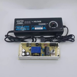 3-12V10A adjustable voltage power adapter dimming speed regulation LED lamp screen display full power