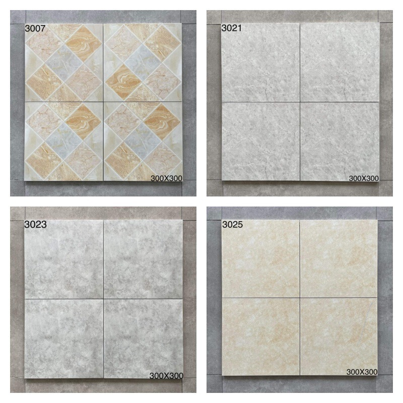 Kitchen and Bathroom Wear-Resistant Floor Tiles 300X300 Ceramic Tiles Bathroom Floor Tiles Antique Tiles Aaa Certified Modern Minimalist