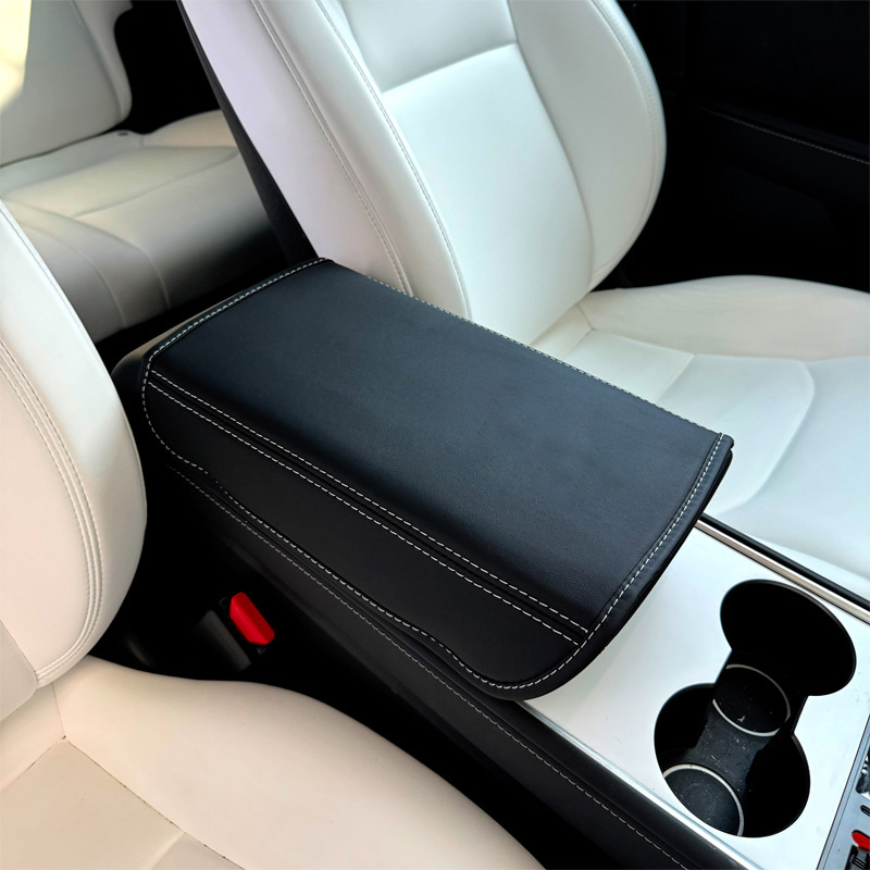 Tesla Model 3/Y Armrest Box Protective Cover Heightening Pad Amazon Central Armrest Protective Pad Logo Wholesale