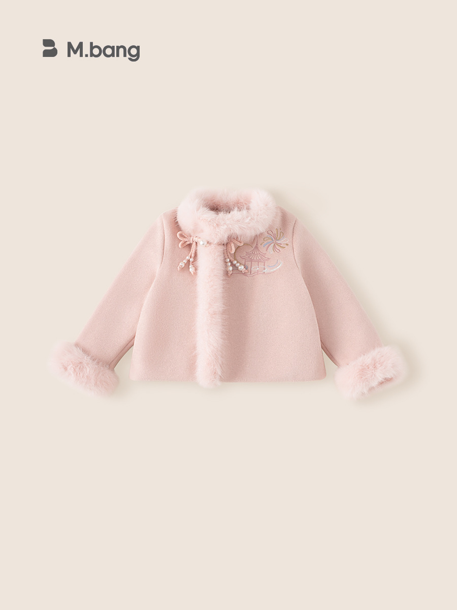 Yubao ropa infantil de niñas chinas estilo de invierno nuevo vestido chino abrigo vestido de Año Nuevo vestido de niña