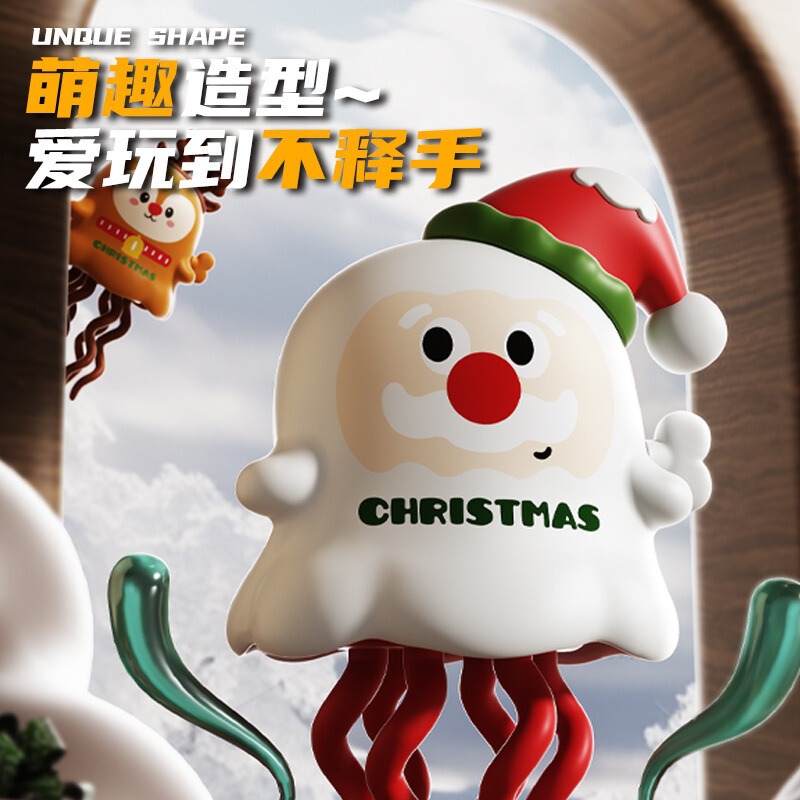 跨境发条上链南瓜幽灵万圣节玩具圣诞节老人解压麋鹿创意趣味玩具|undefined