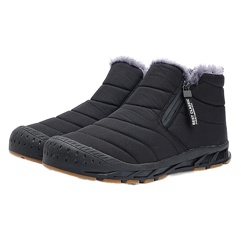 Zapatos acolchados de algodón para hombres y mujeres de comercio exterior 2310 invierno cálido montañismo gaobang forrado de lana botas de nieve al aire libre engrosadas zapatos de edad avanzada