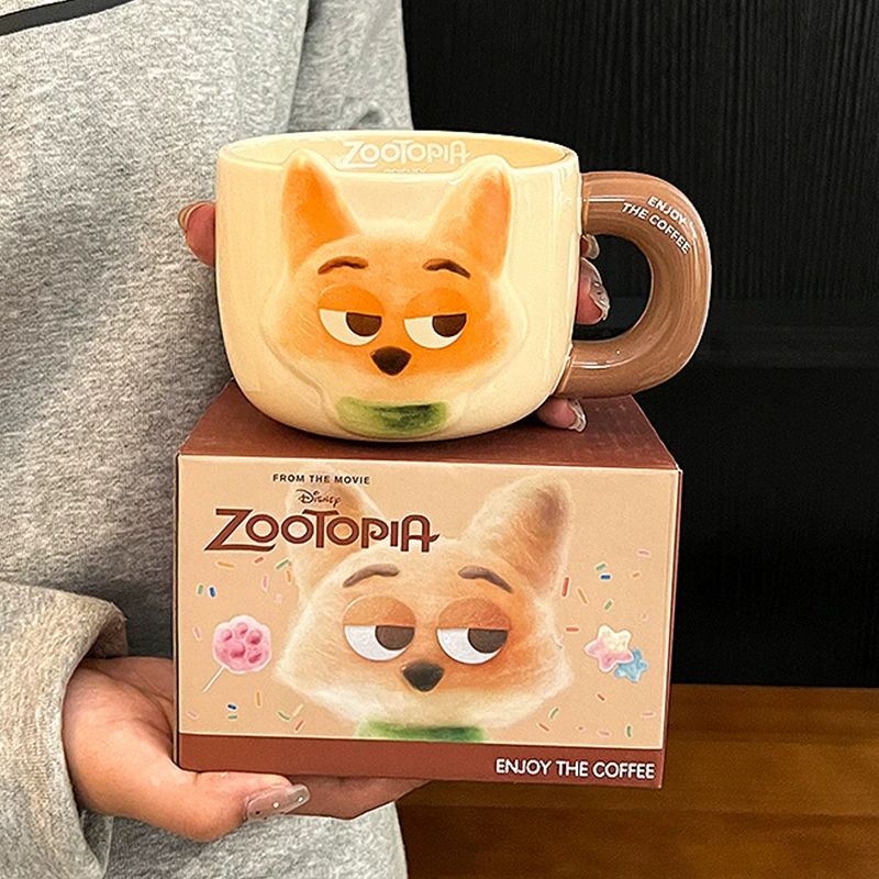 Керамическая кружка (Zootopia Judynik) — 500/650 мл, милый набор подарков с парой персонажей