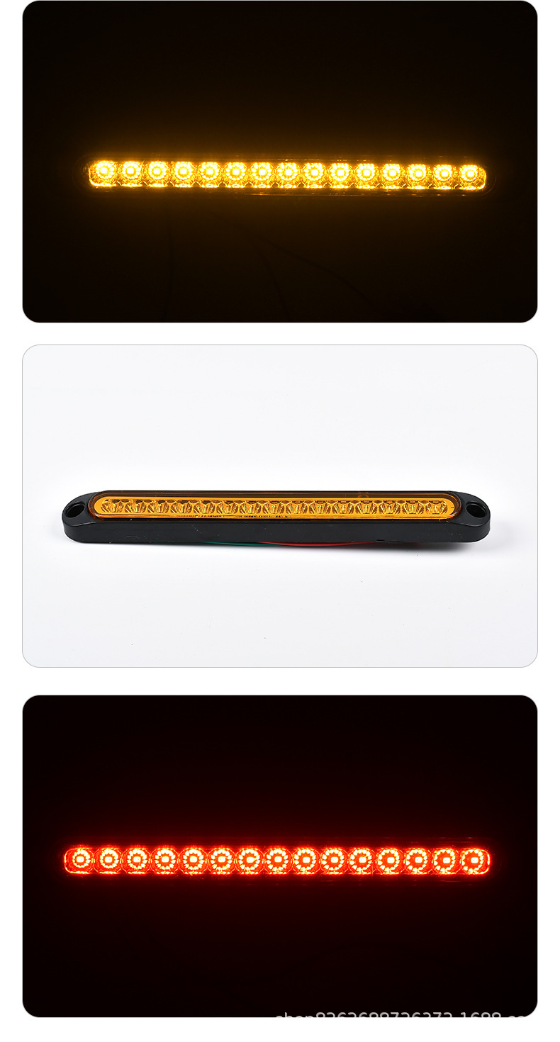 15Led High-Mounted Brake Tail Light 12V24V Car Trailer Tail Light Led Truck Tail Light Truck X20