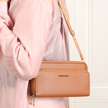 2025三拉链手机包钱包女长款女士新款时尚大容量钱夹手拿包斜挎